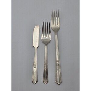 VTG Asst StratfordPlate 2 Forks & Butter Knife